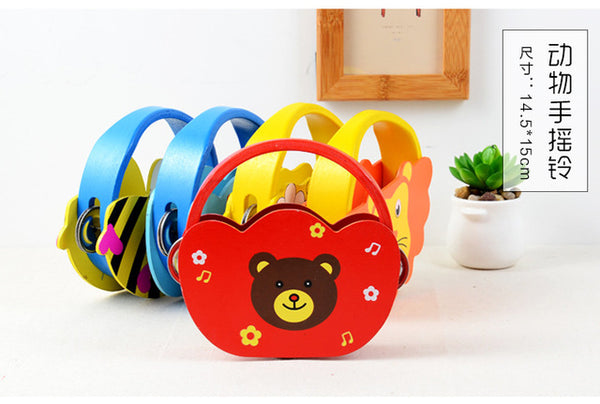 2018 New Arrival Wooden Shaking Handbell Rattle