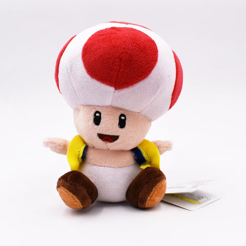 17cm Super Mario Bros Toad Plush Stuffed