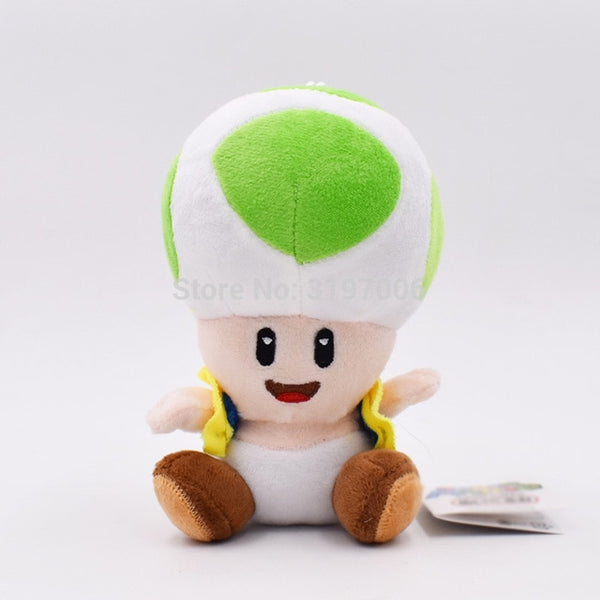 17cm Super Mario Bros Toad Plush Stuffed