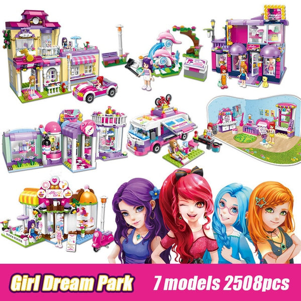 1112 213pcs Girl's Dream Town Constructor Model Kit