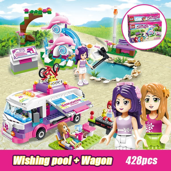 1112 213pcs Girl's Dream Town Constructor Model Kit