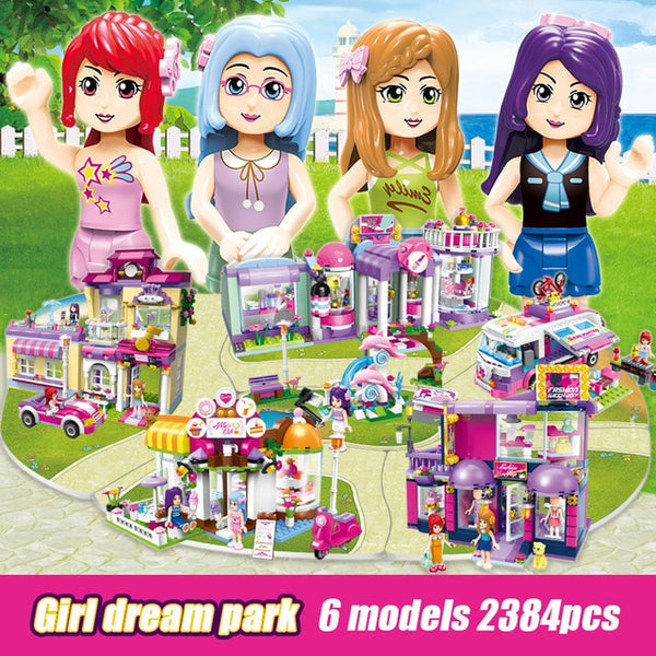 1112 213pcs Girl's Dream Town Constructor Model Kit